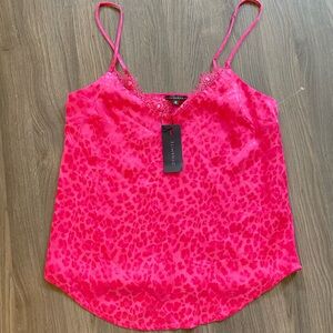 Dynamite NWT Hot Pink Leopard-Print Tank